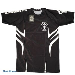 Warhammer black & white short sleeve rash guard M